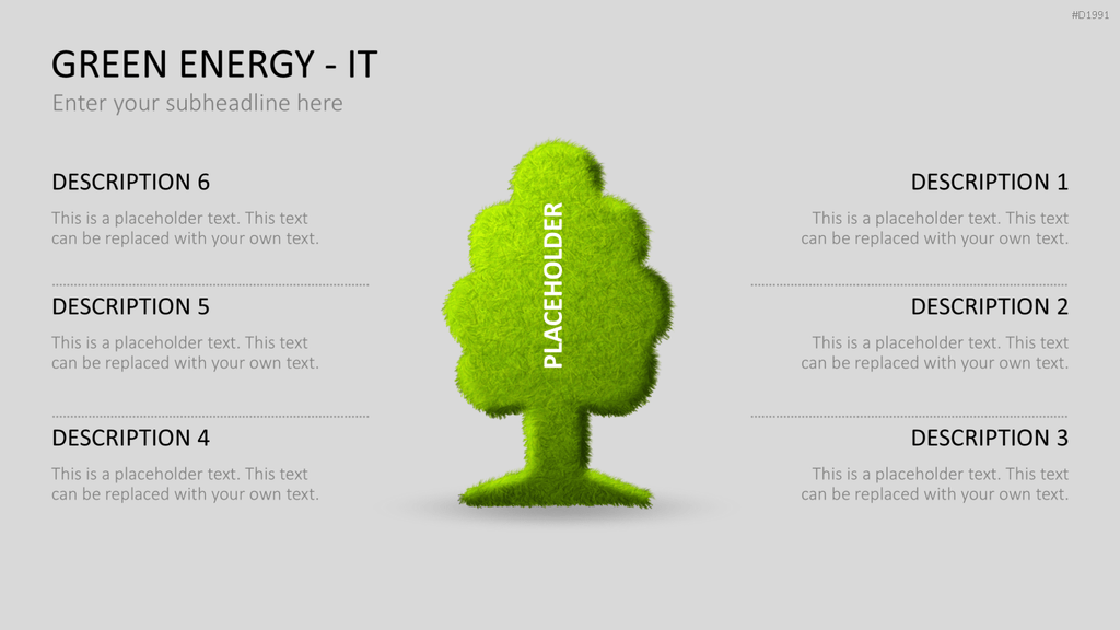 Green Energy - IT Set PowerPoint-Vorlage