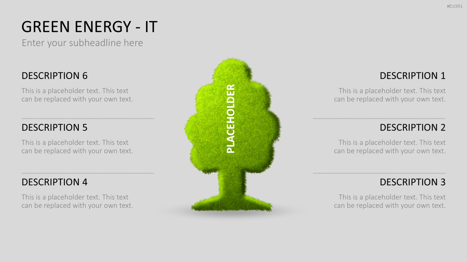 Green Energy - IT Set PowerPoint-Vorlage