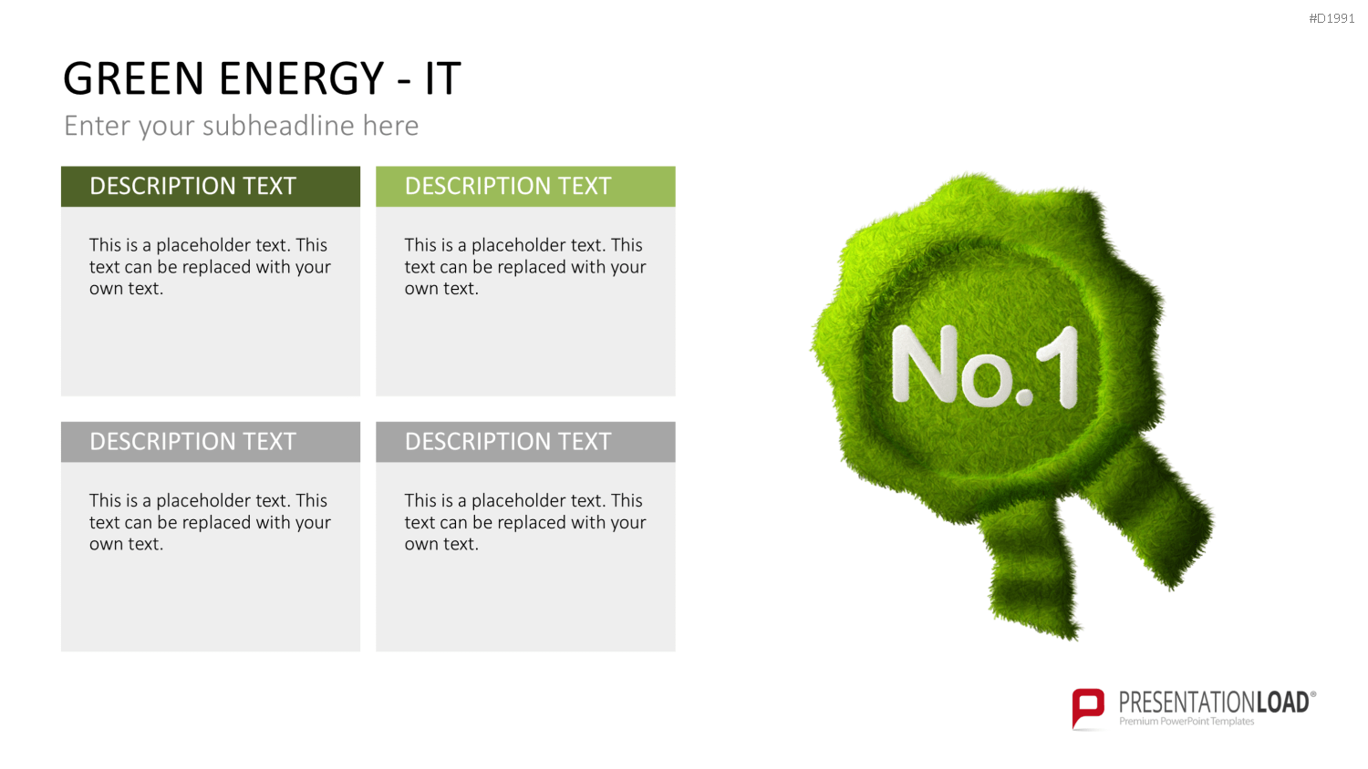 Green Energy - IT Set PowerPoint-Vorlage