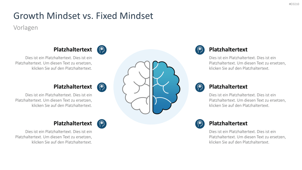 Growth Mindset PowerPoint-Vorlage