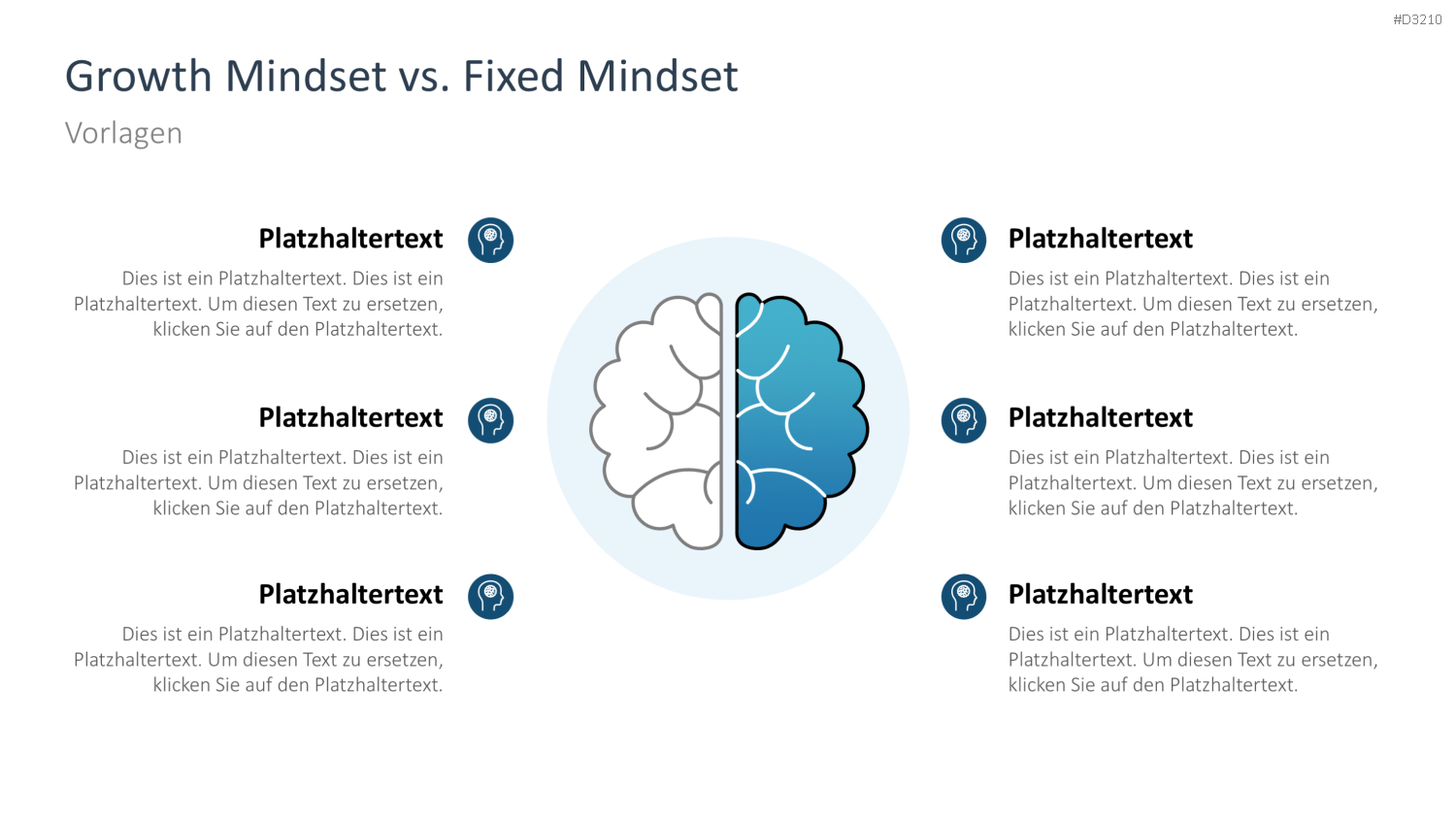 Growth Mindset PowerPoint-Vorlage