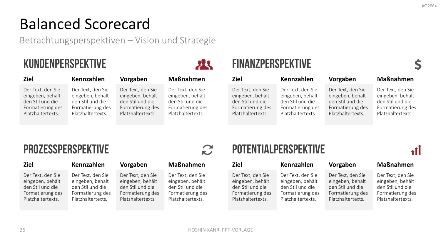Hoshin Kanri PowerPoint-Vorlage