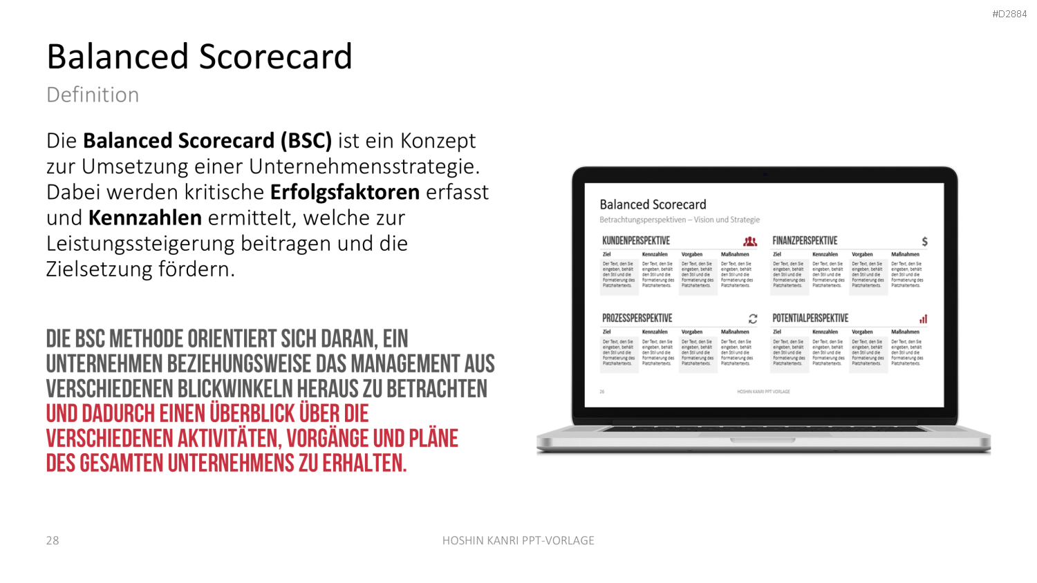 Hoshin Kanri PowerPoint-Vorlage