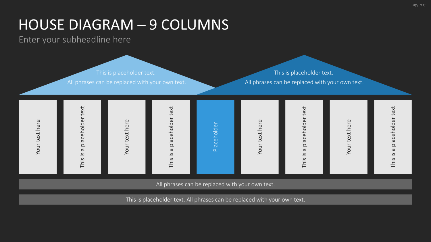 Hausdiagramm PowerPoint Business-Präsentation