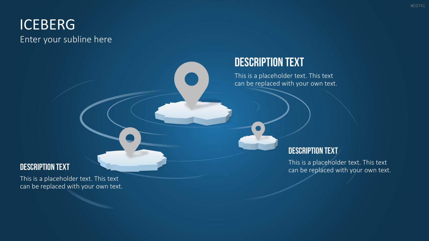 Eisberg-Diagramme PowerPoint-Vorlage