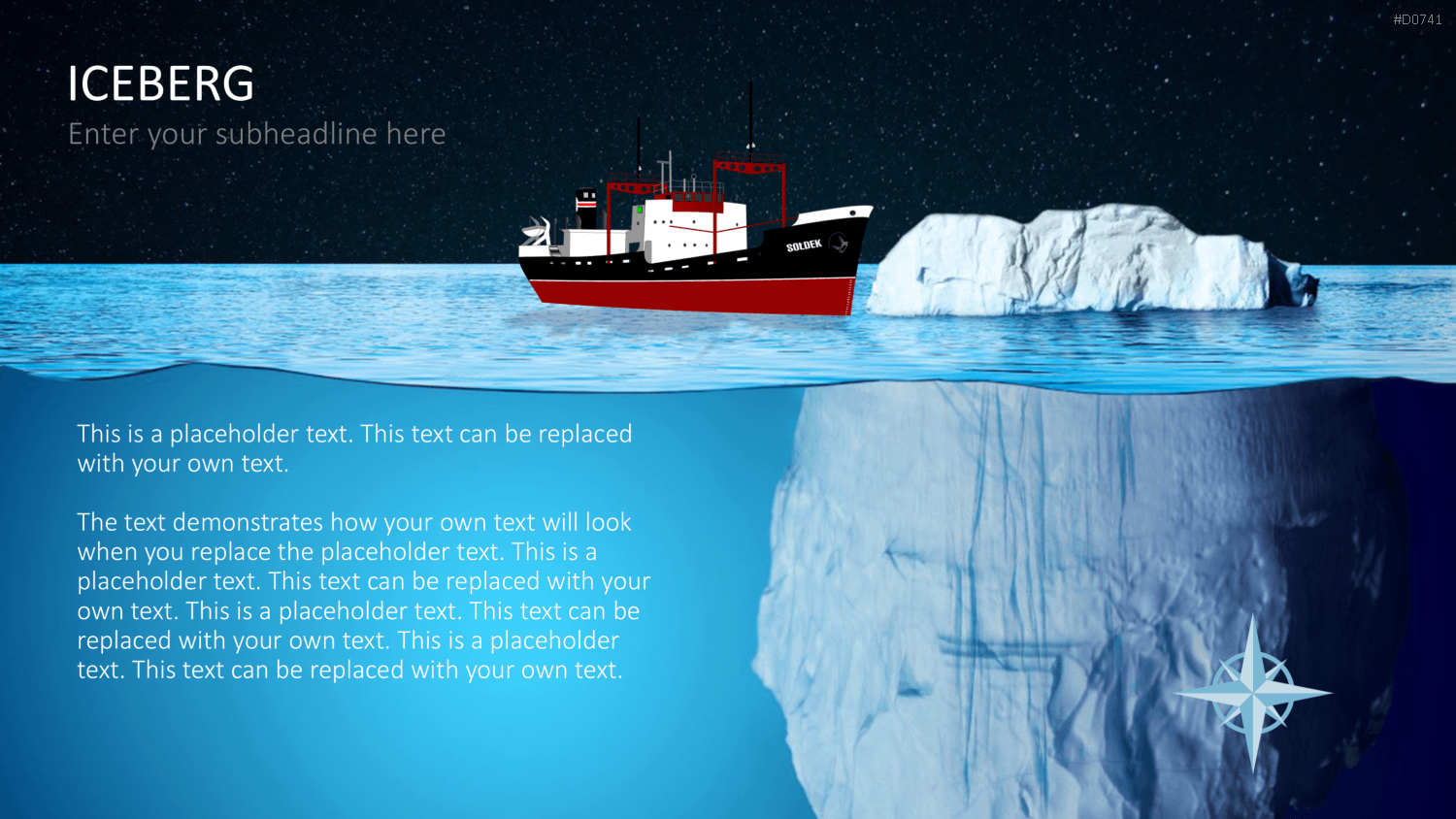 Eisberg-Diagramme PowerPoint-Vorlage
