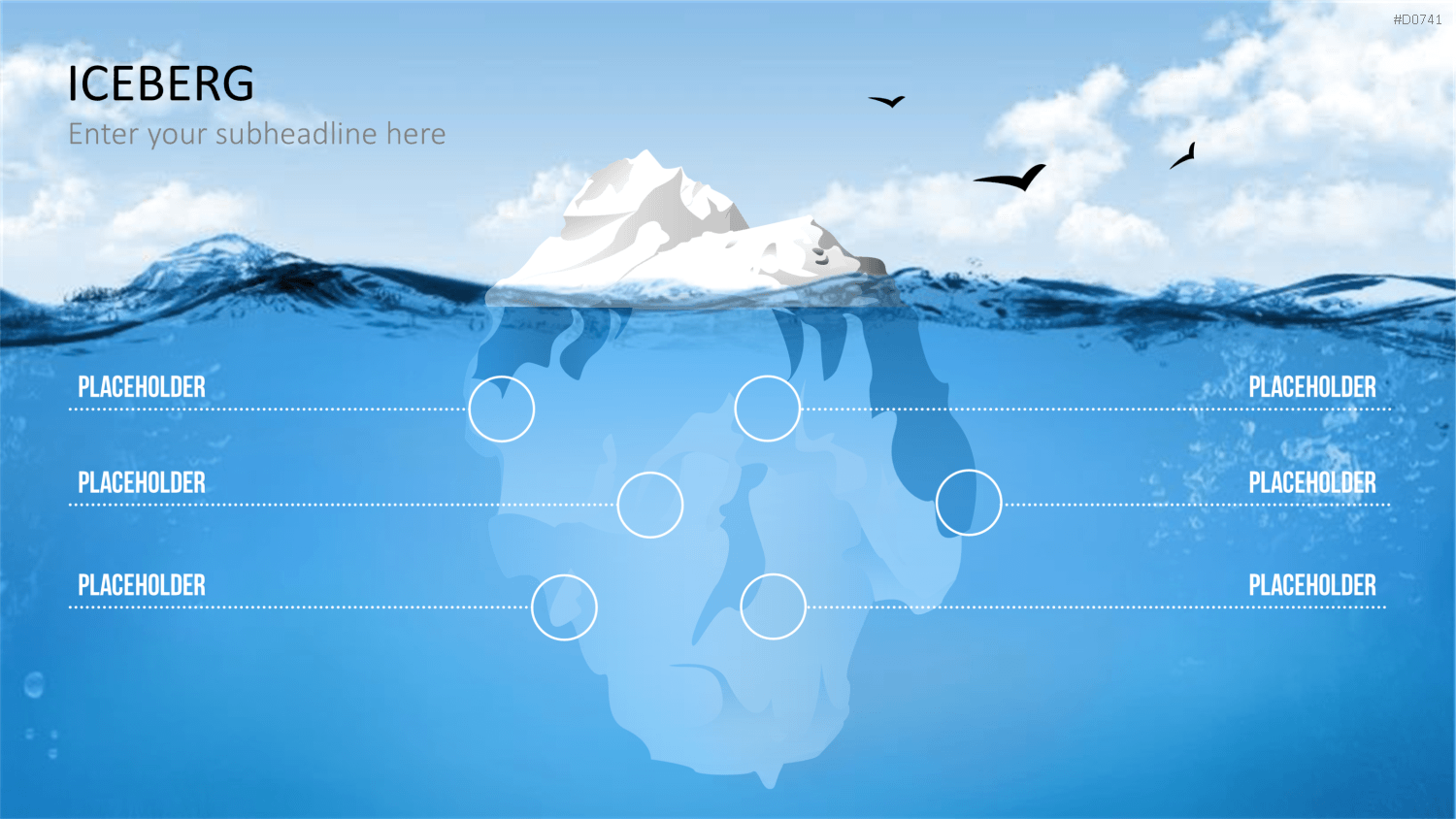 Eisberg-Diagramme PowerPoint-Vorlage