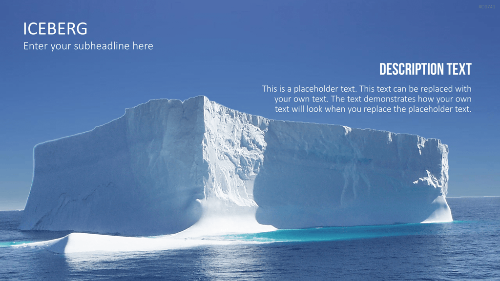 Eisberg-Diagramme PowerPoint-Vorlage