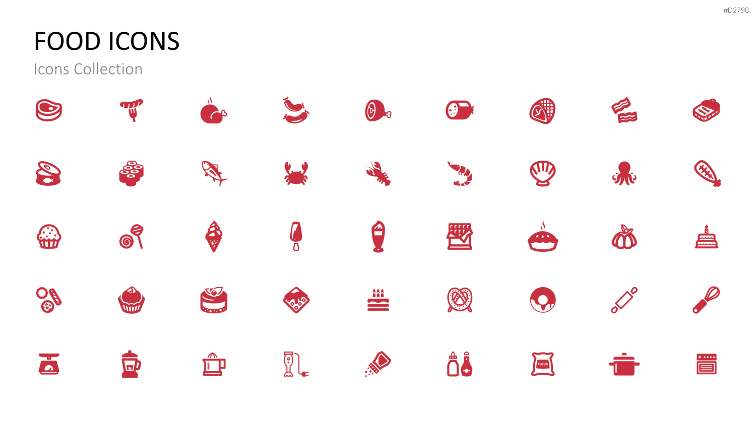 Icons Collection PowerPoint-Vorlage