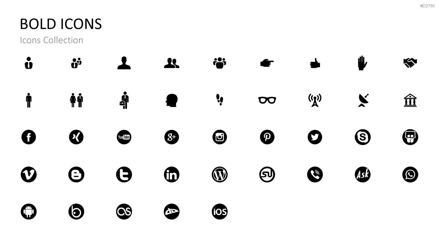 Icons Collection PowerPoint-Vorlage