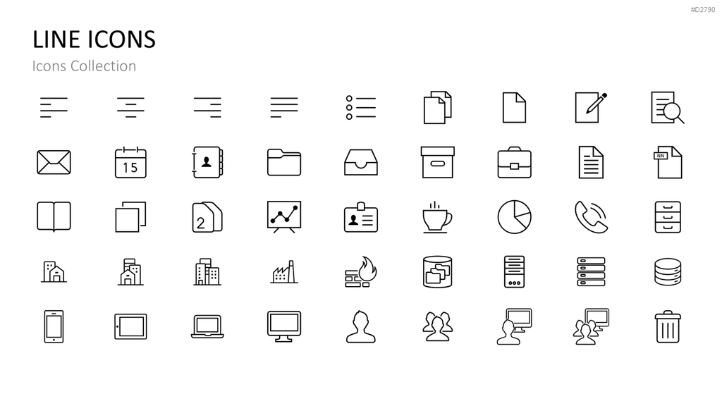 Icons Collection PowerPoint-Vorlage