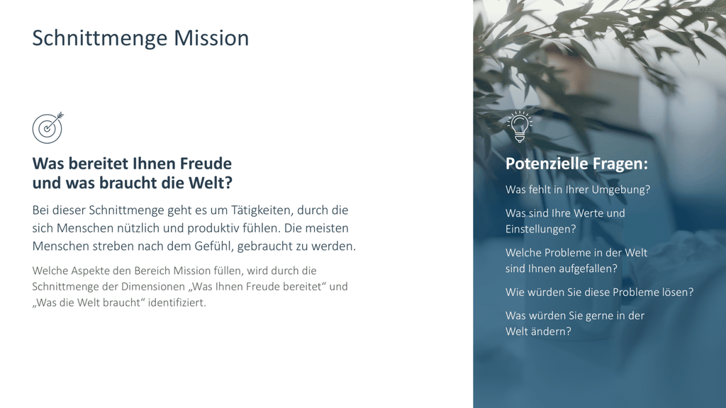 Ikigai-Methode PowerPoint-Vorlage