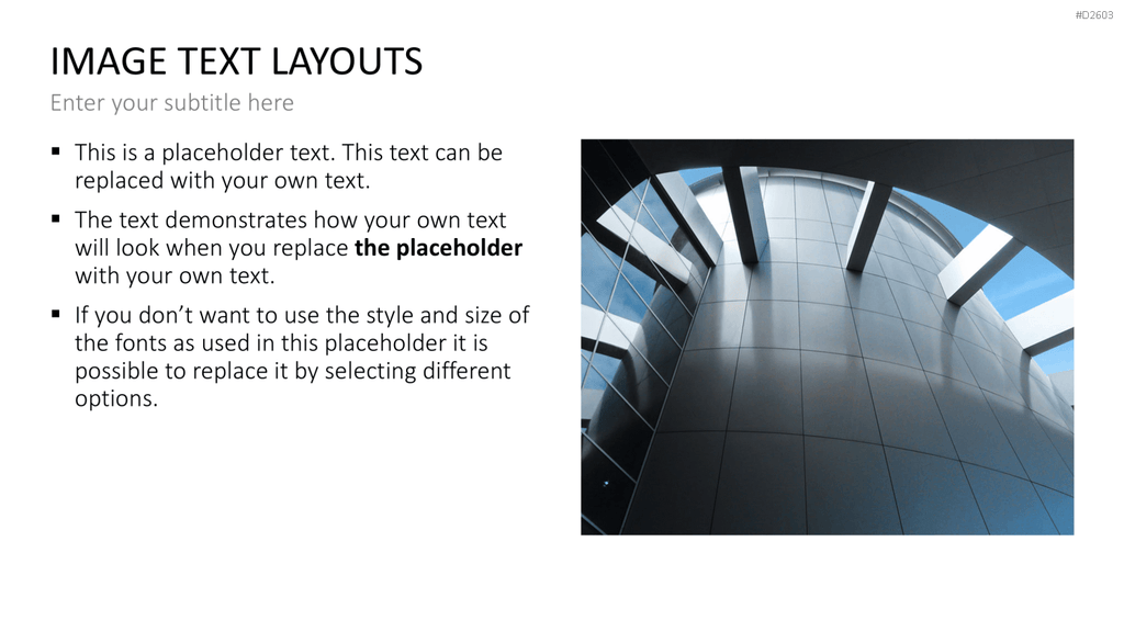 Bilder und Text Layouts PowerPoint-Vorlage