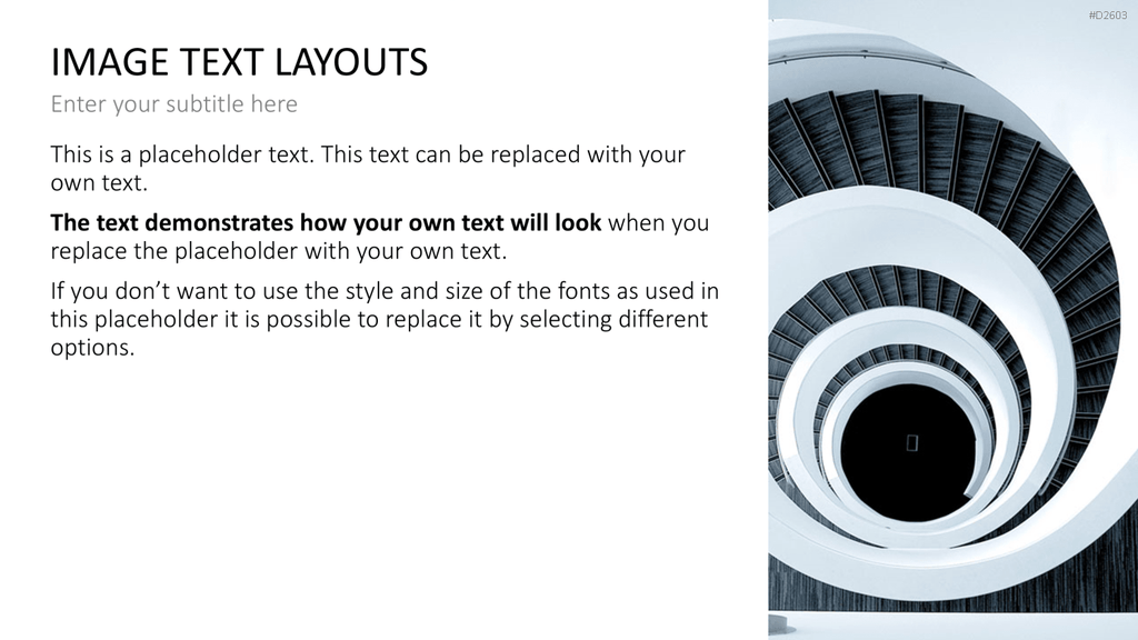 Bilder und Text Layouts PowerPoint-Vorlage