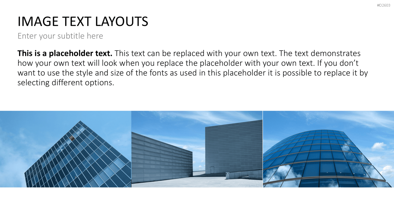 Bilder und Text Layouts PowerPoint-Vorlage