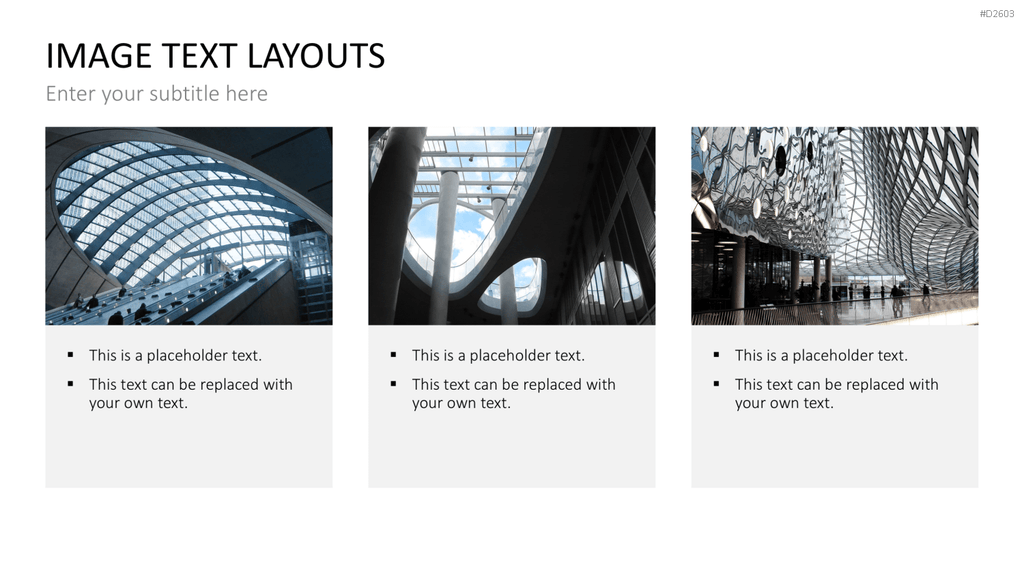 Bilder und Text Layouts PowerPoint-Vorlage