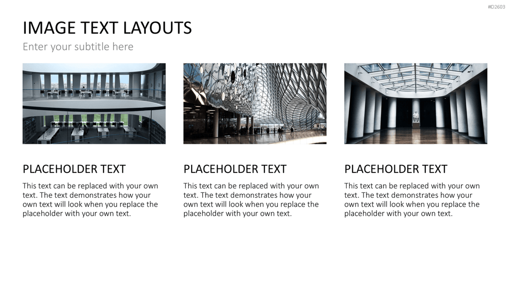 Bilder und Text Layouts PowerPoint-Vorlage