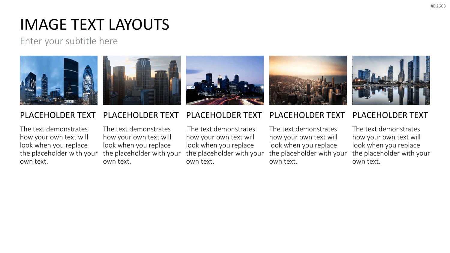 Bilder und Text Layouts PowerPoint-Vorlage