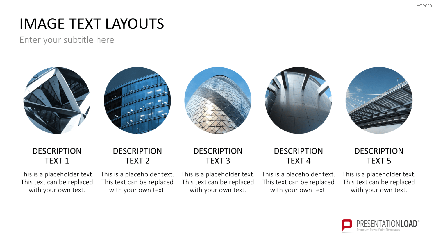 Bilder und Text Layouts PowerPoint-Vorlage