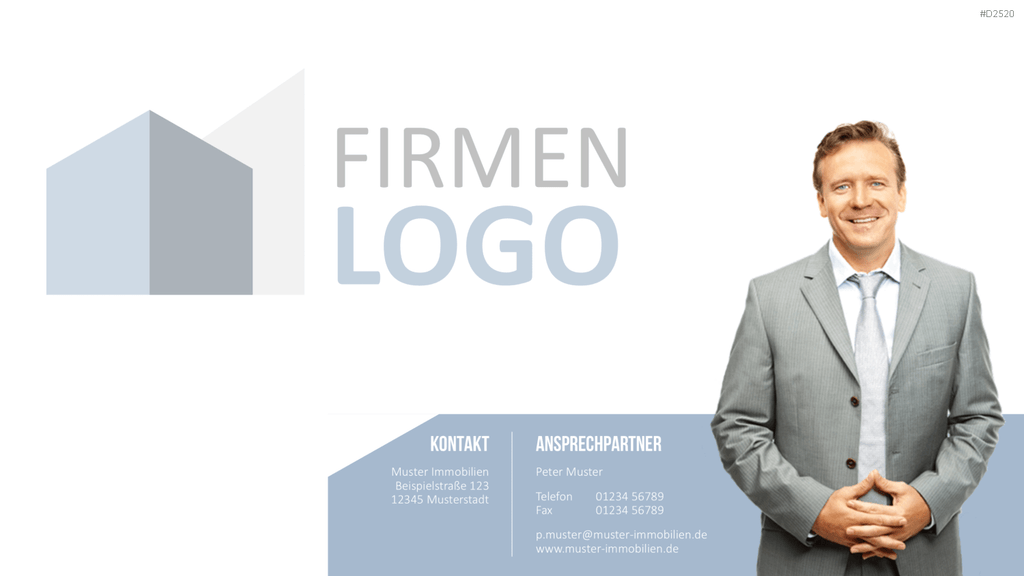 Immobilien Exposé Vorlagen PowerPoint-Vorlage
