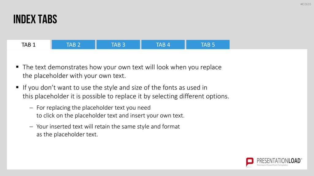 Registerkarten für PowerPoint PowerPoint-Vorlage