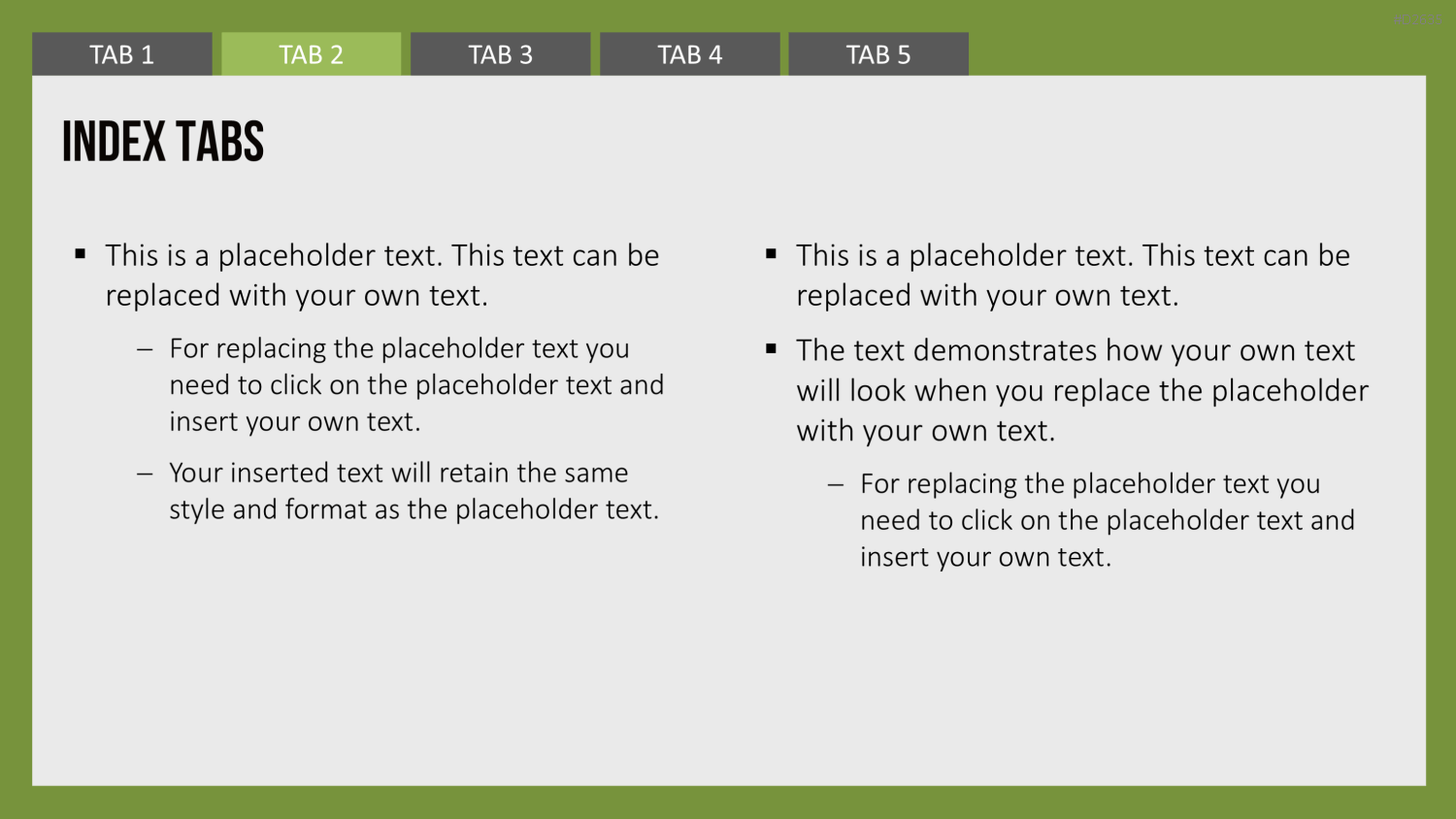 Registerkarten für PowerPoint PowerPoint-Vorlage