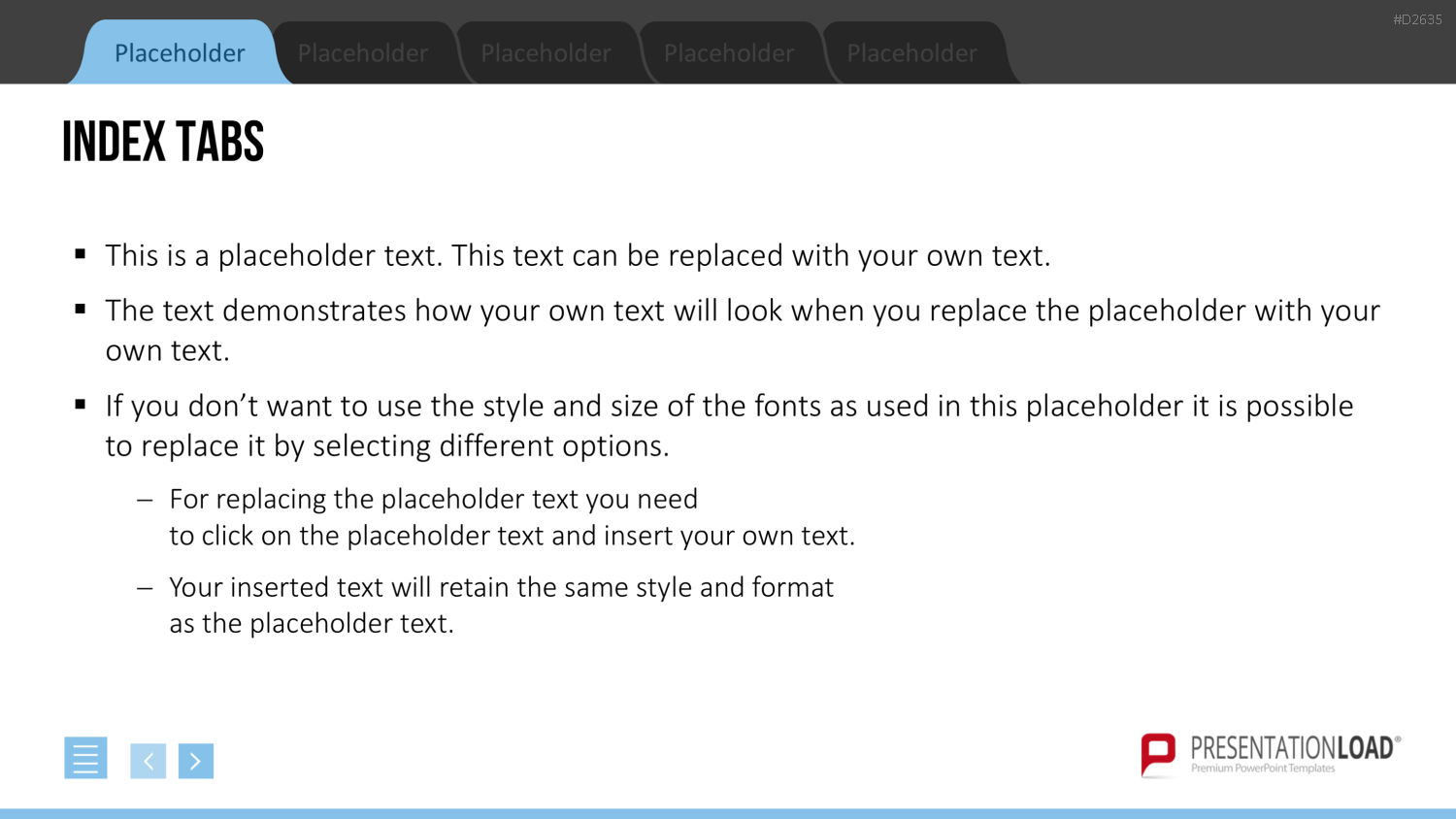 Registerkarten für PowerPoint PowerPoint-Vorlage