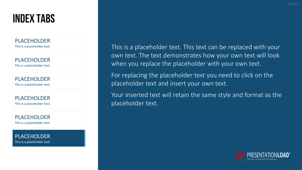 Registerkarten für PowerPoint PowerPoint-Vorlage