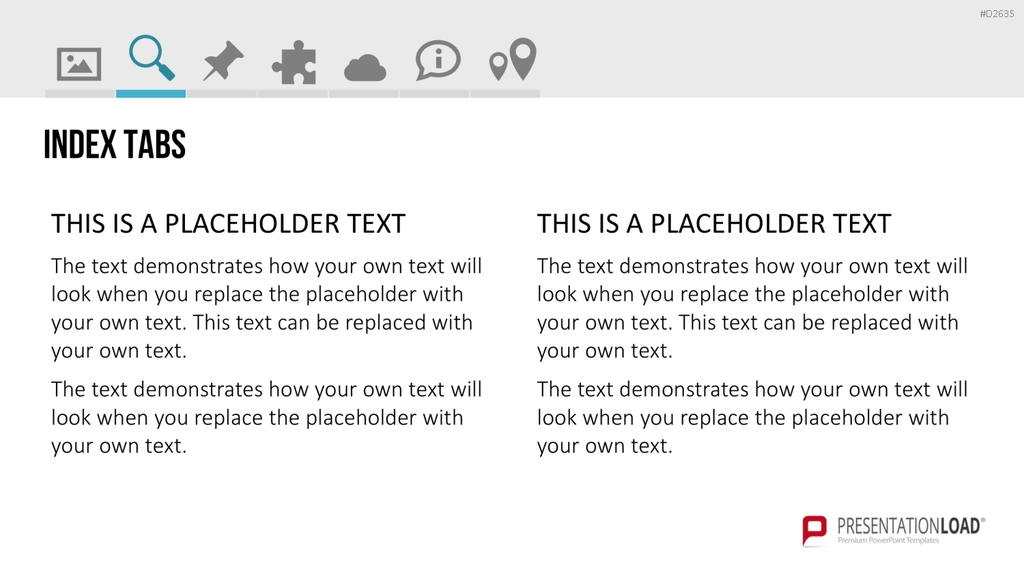 Registerkarten für PowerPoint PowerPoint-Vorlage