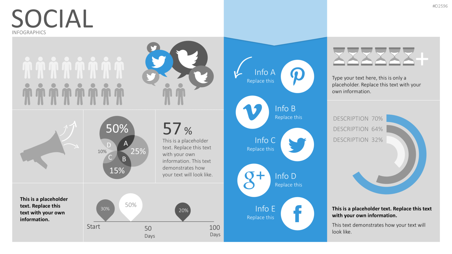 Infografiken 2 PowerPoint-Vorlage