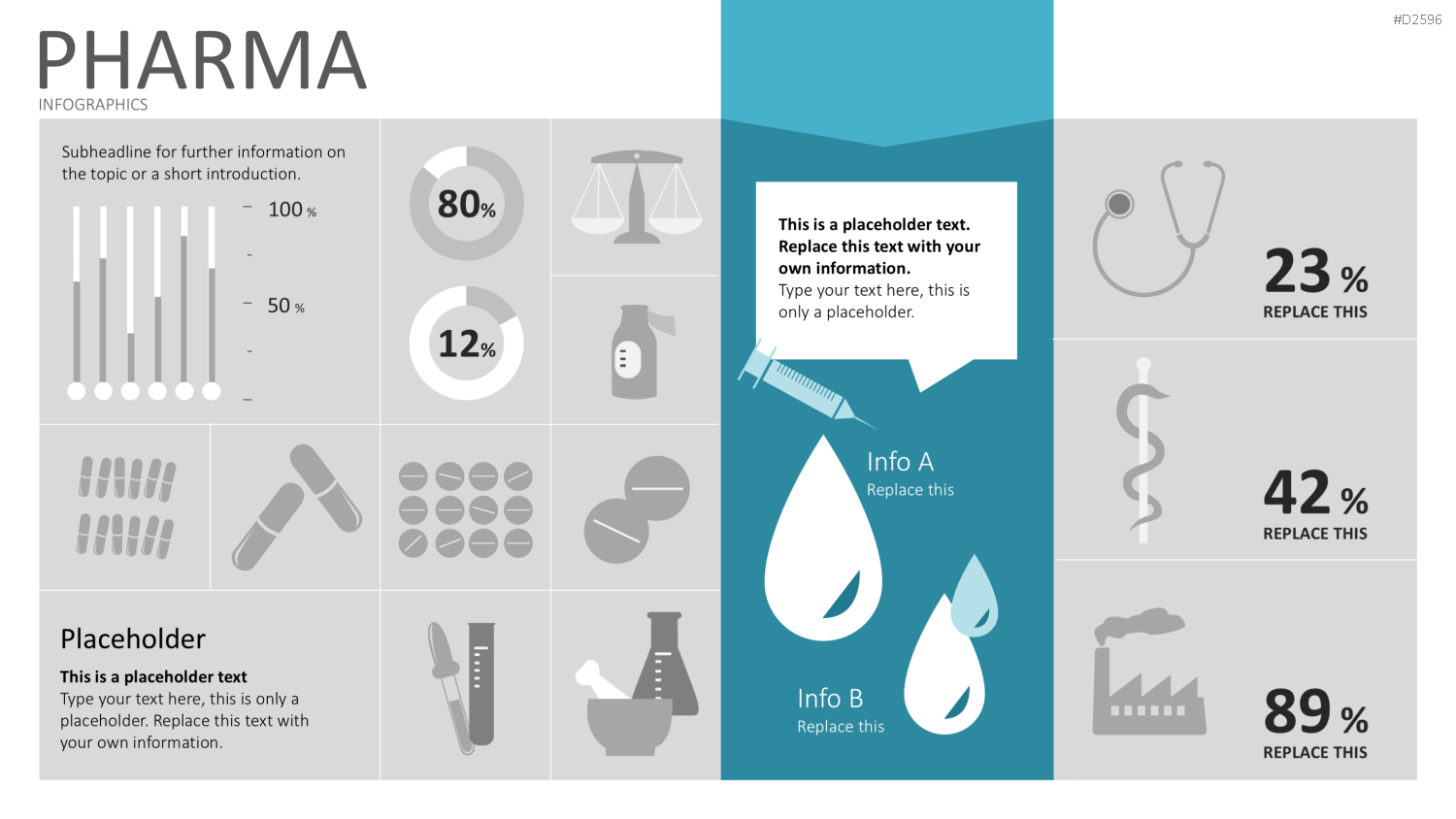 Infografiken 2 PowerPoint-Vorlage