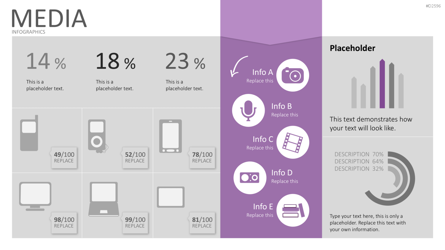 Infografiken 2 PowerPoint-Vorlage
