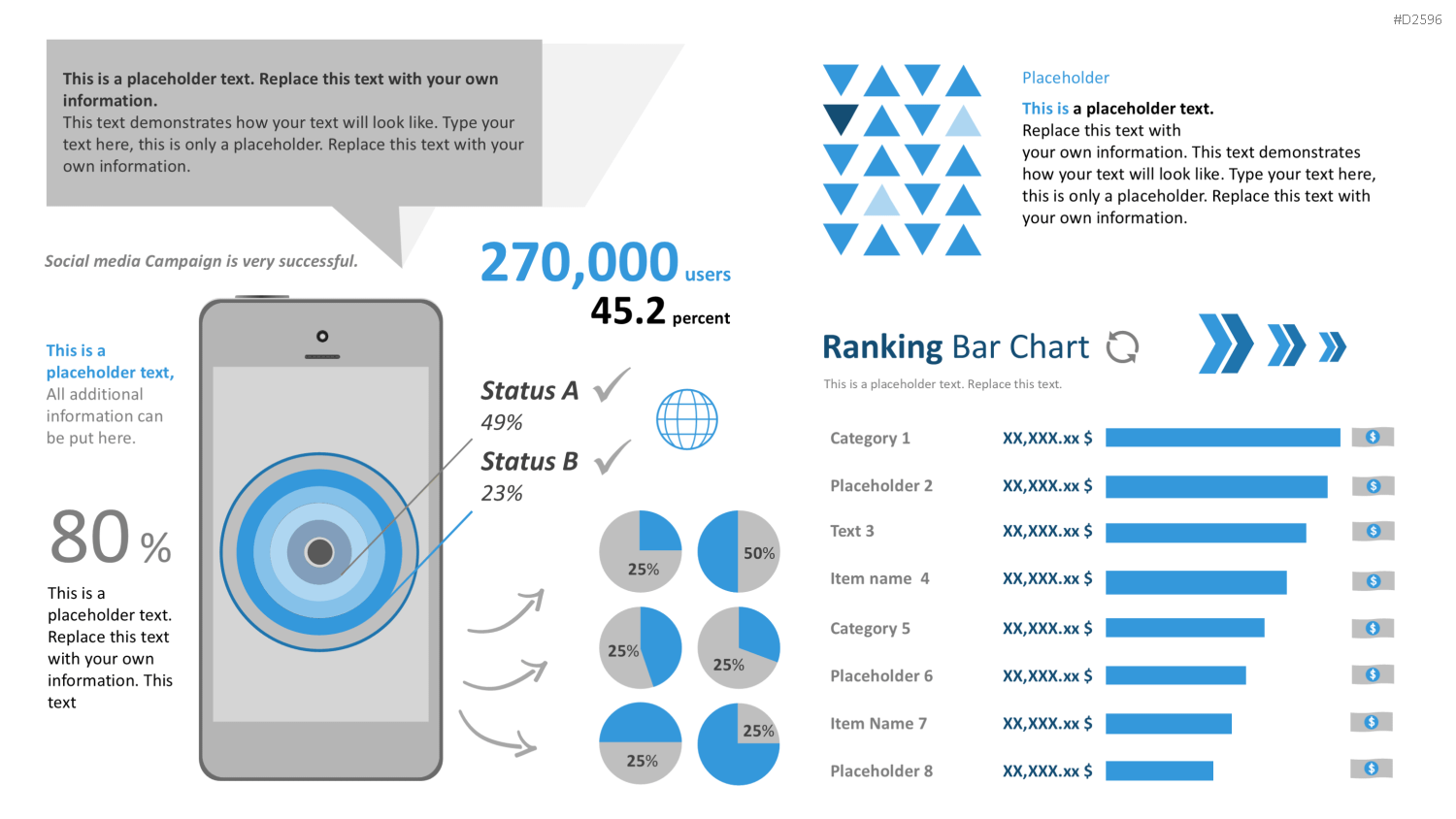 Infografiken 2 PowerPoint-Vorlage