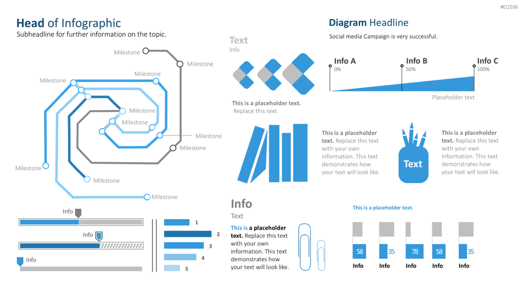 Infografiken 2 PowerPoint-Vorlage