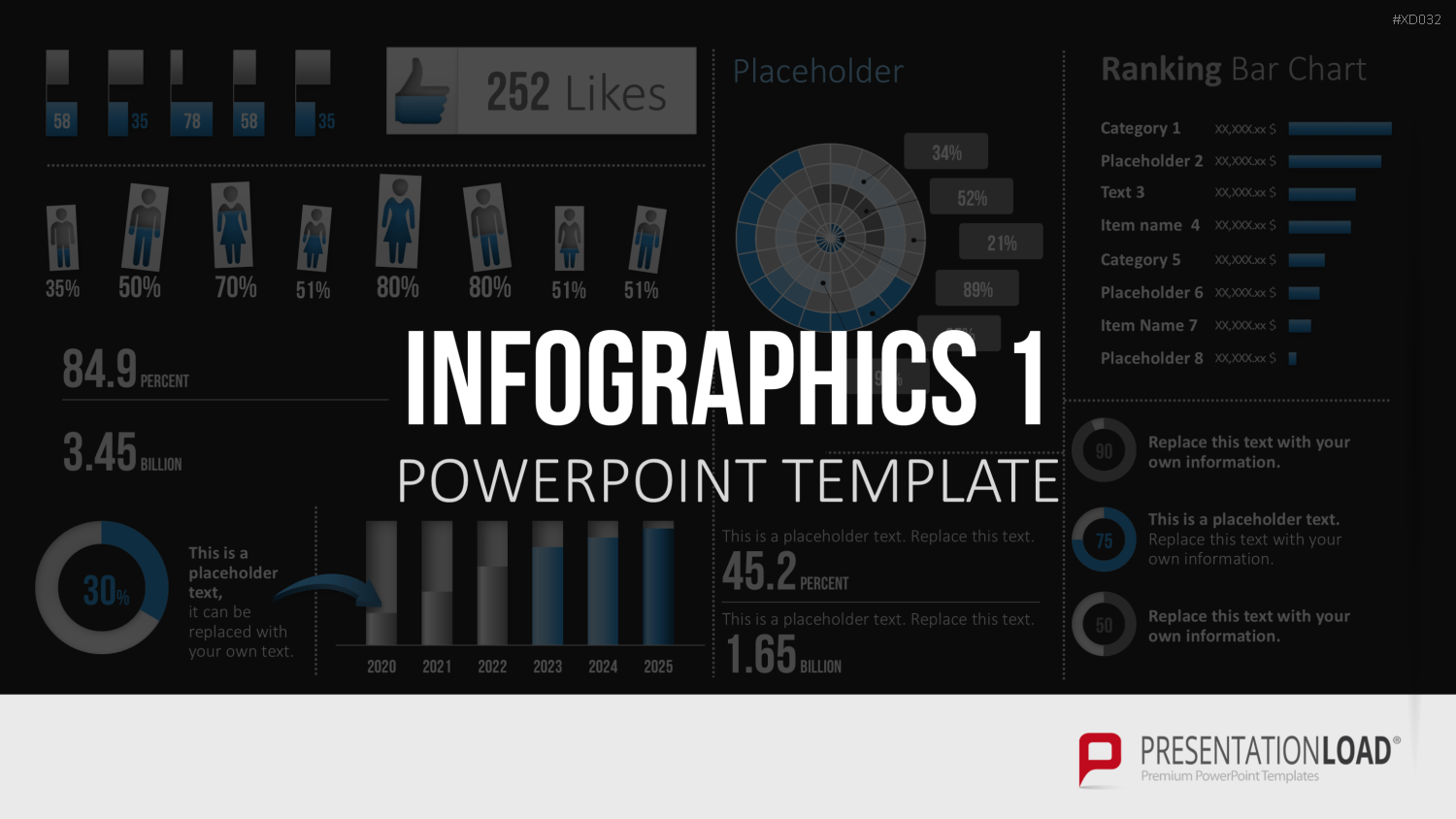 Infografiken Bundle PowerPoint-Vorlage