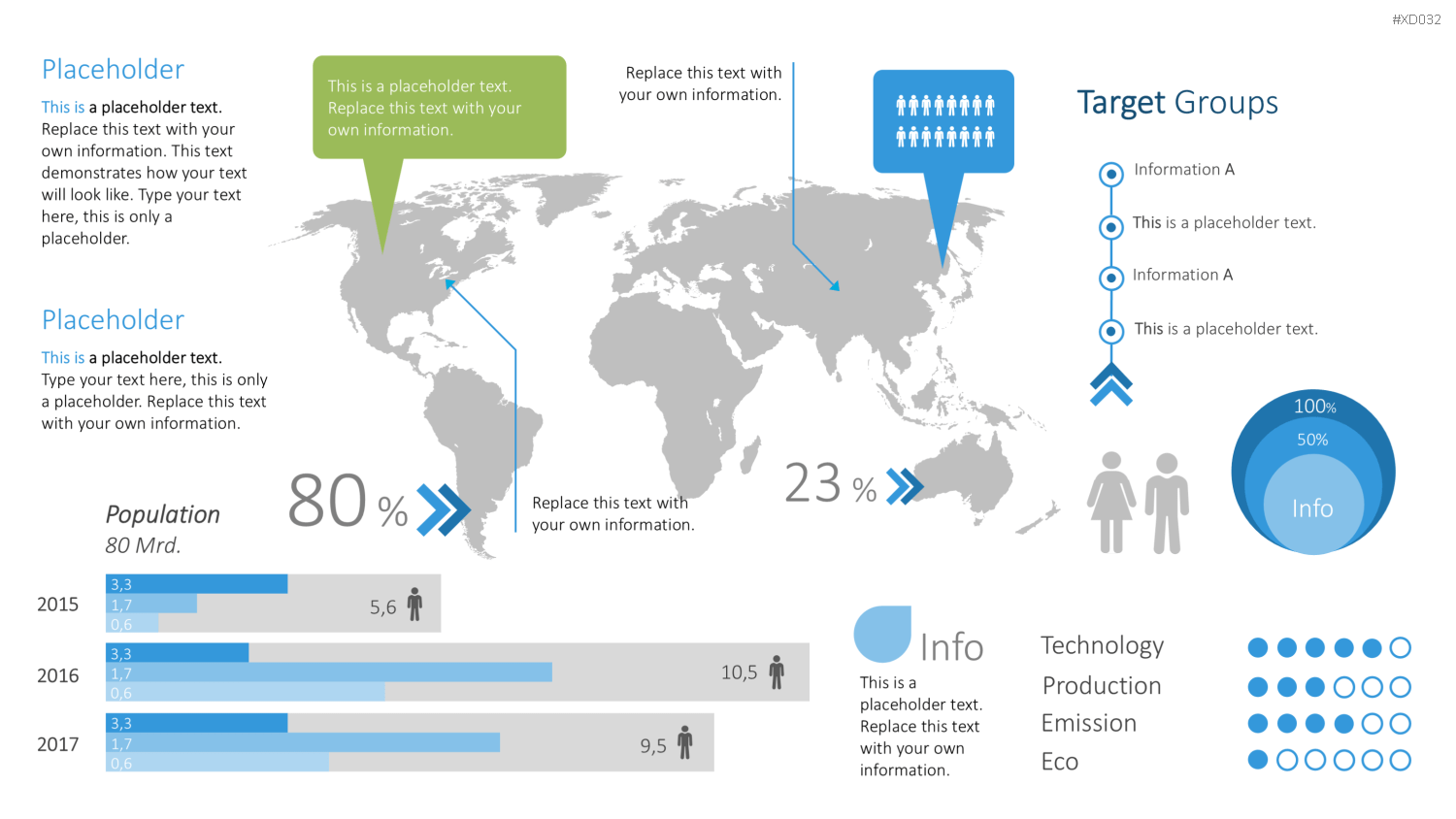 Infografiken Bundle PowerPoint-Vorlage