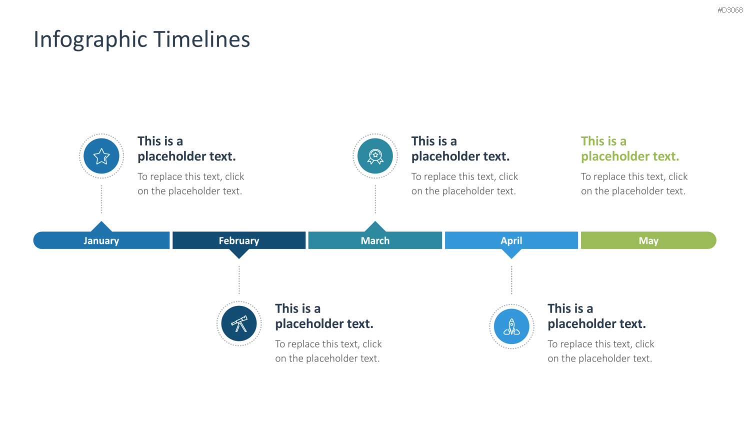Infografik Timelines PowerPoint-Vorlage