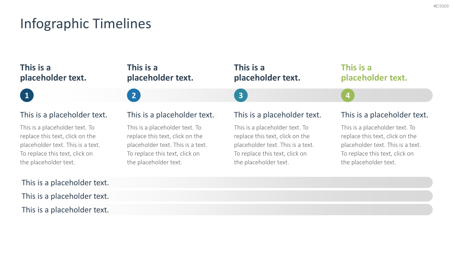 Infografik Timelines PowerPoint-Vorlage