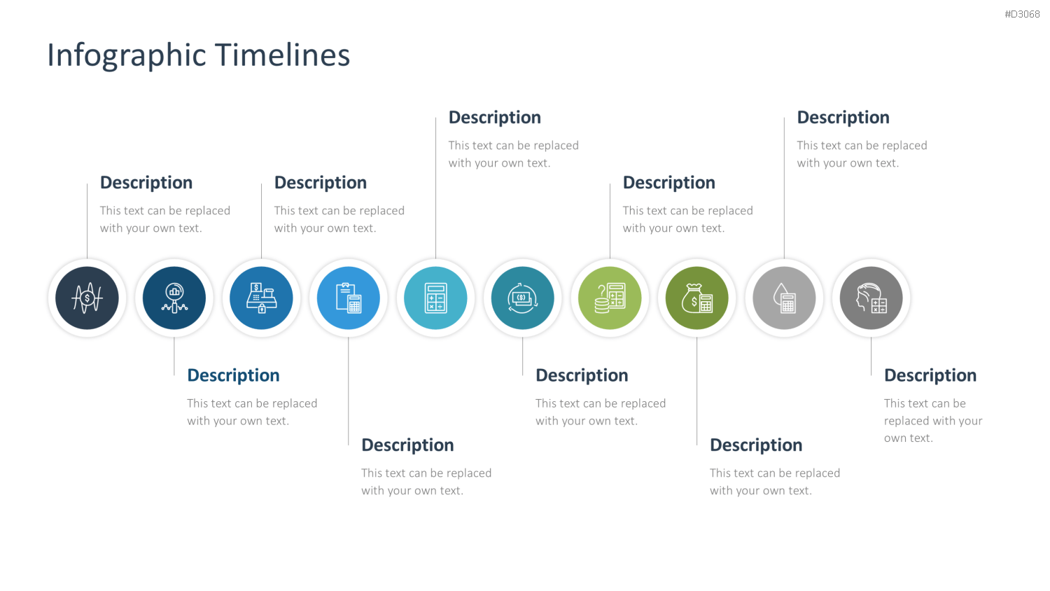 Infografik Timelines PowerPoint-Vorlage