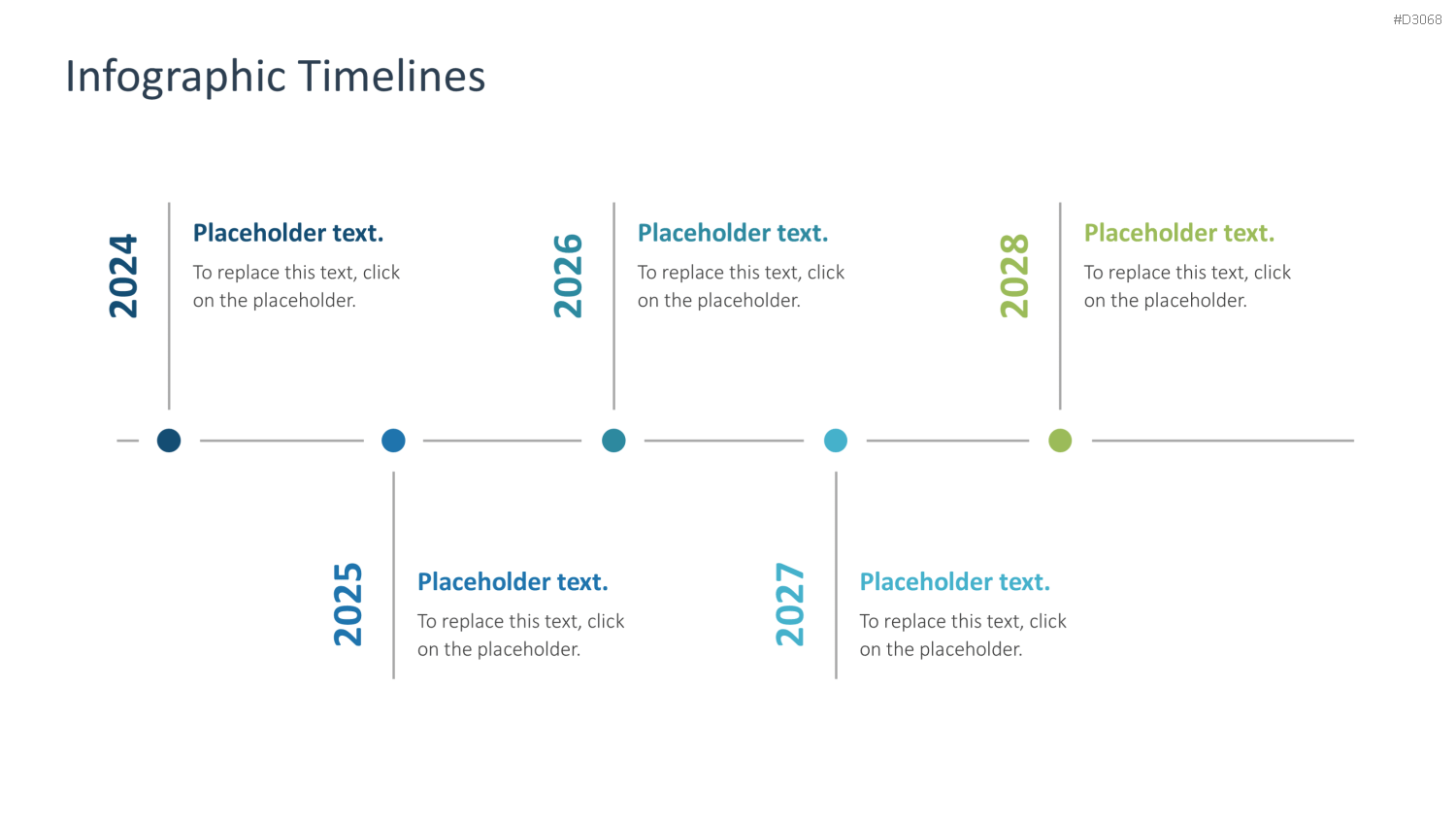 Infografik Timelines PowerPoint-Vorlage
