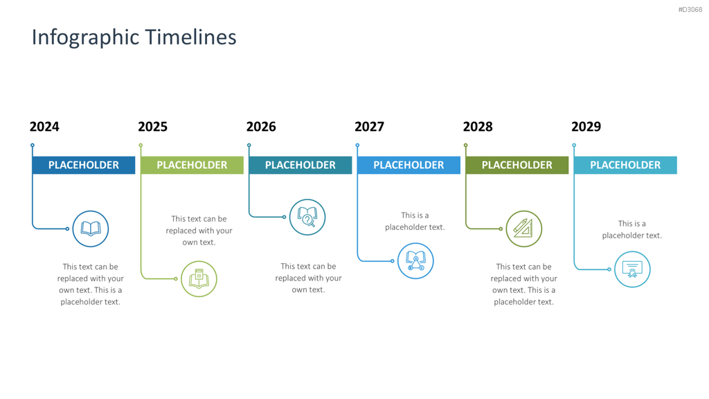 Infografik Timelines PowerPoint-Vorlage