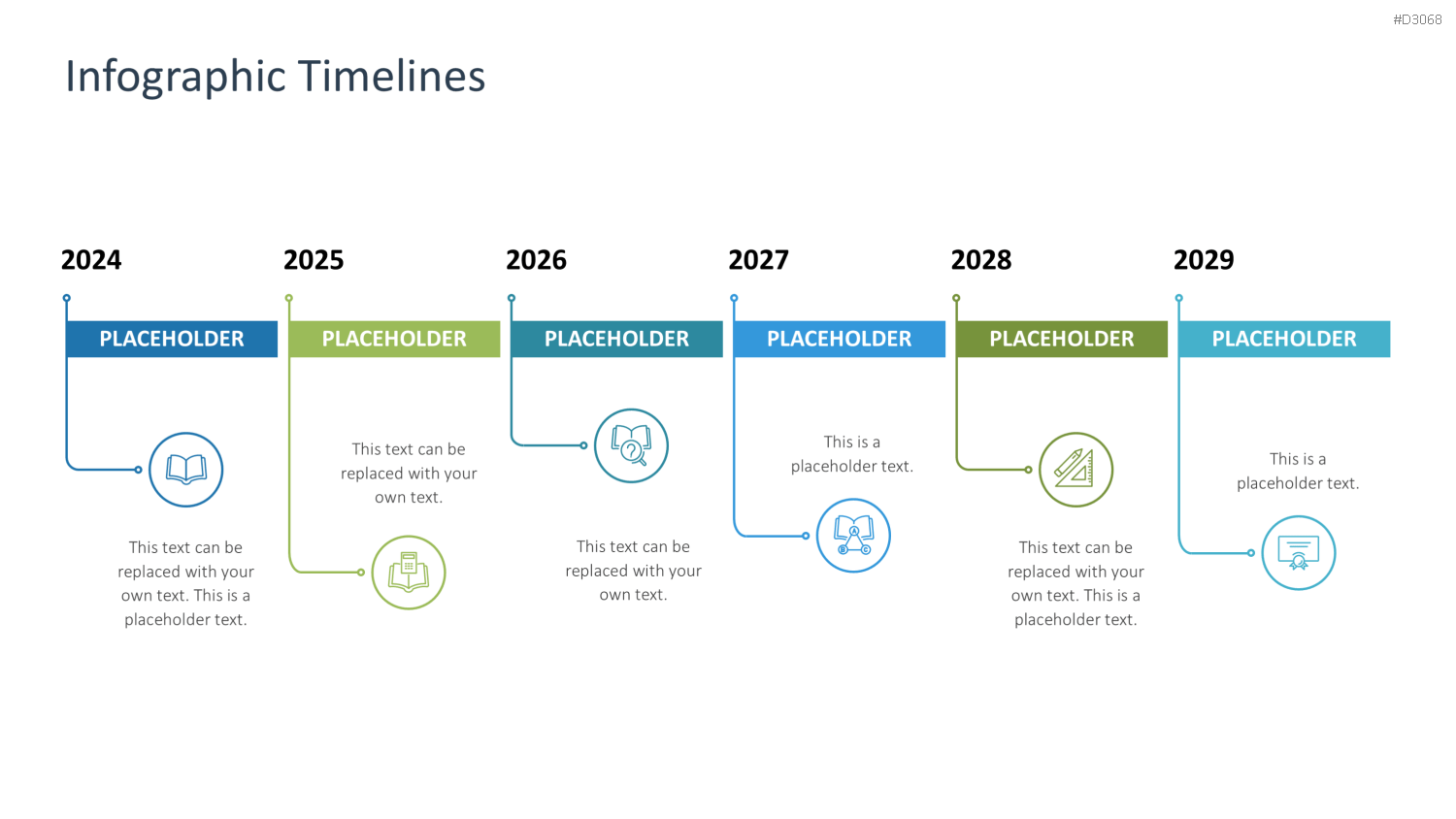 Infografik Timelines PowerPoint-Vorlage