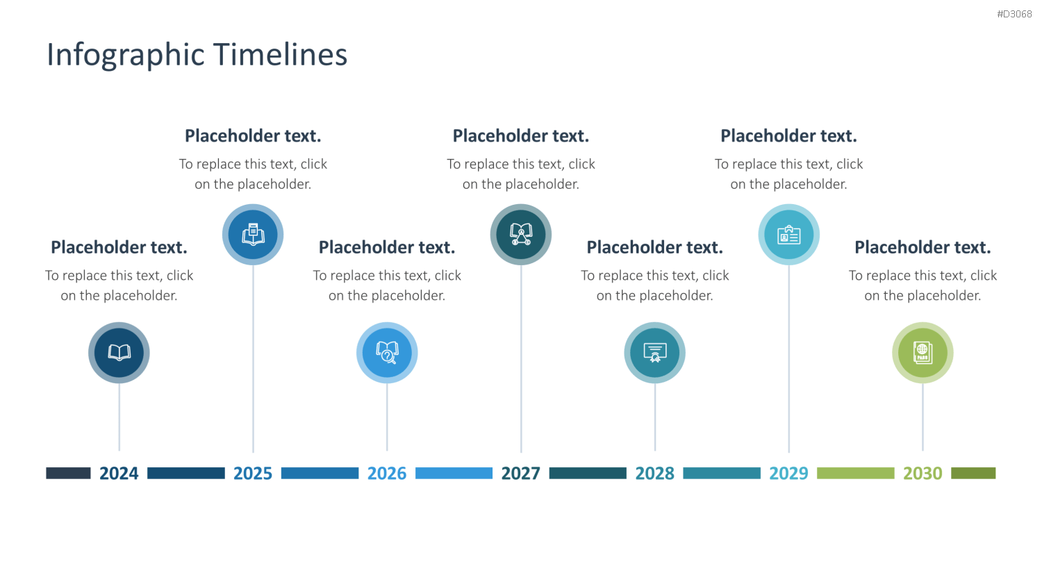 Infografik Timelines PowerPoint-Vorlage