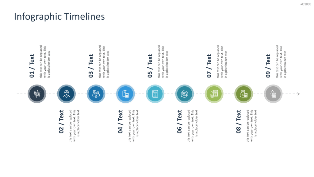 Infografik Timelines PowerPoint-Vorlage