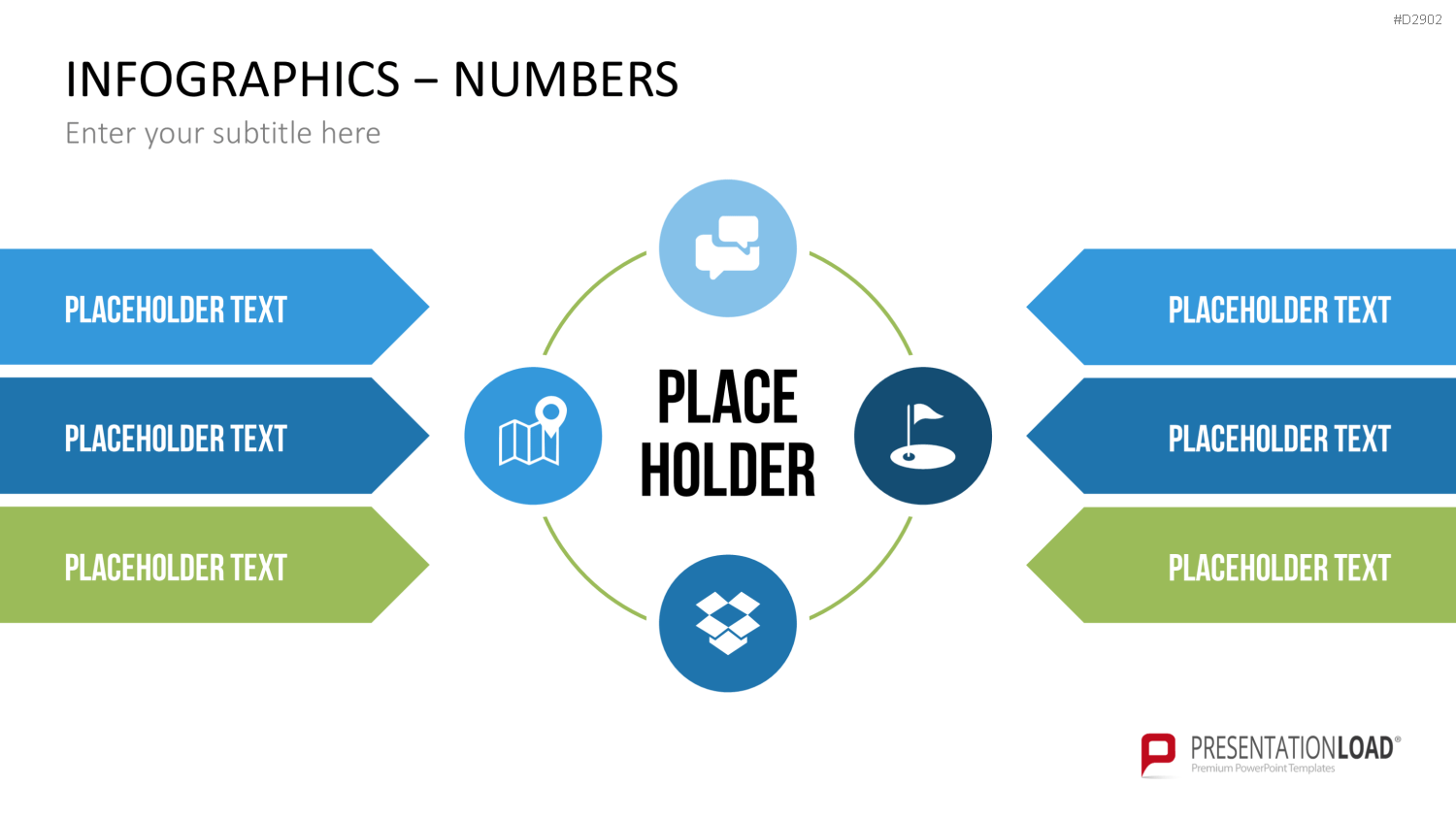 Infografiken Zahlen PowerPoint-Vorlage