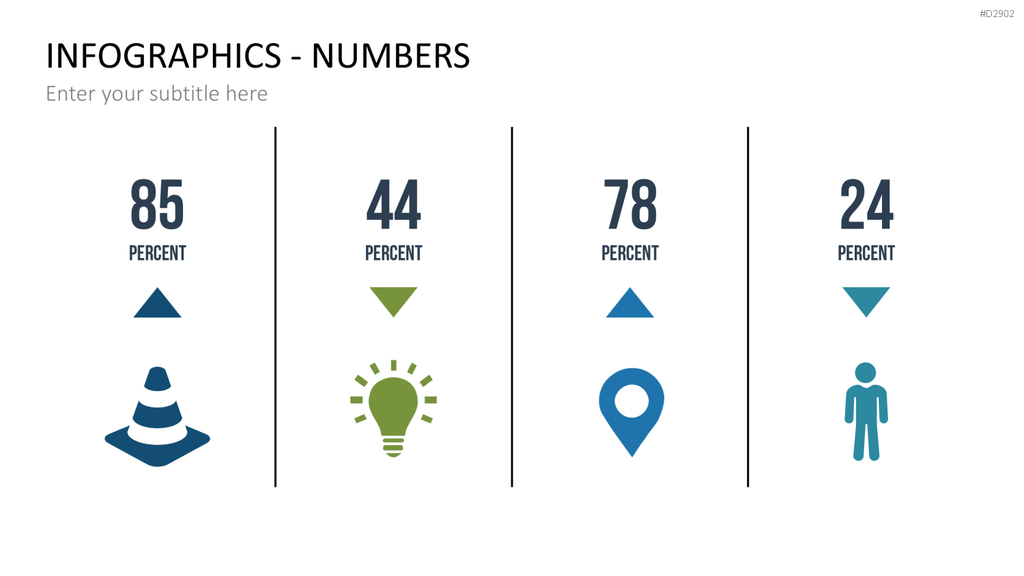 Infografiken Zahlen PowerPoint-Vorlage