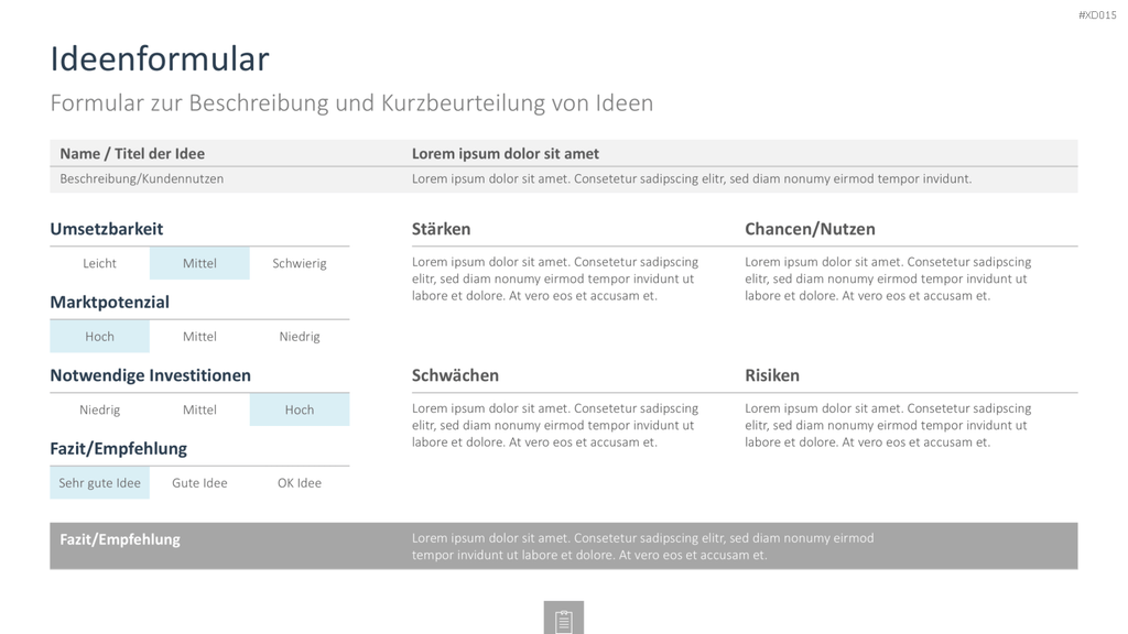 Innovation Kreativität Bundle PowerPoint-Vorlage