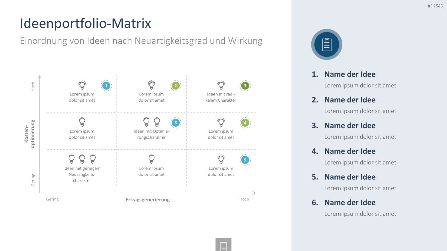 Innovationsmanagement-Toolbox PowerPoint-Vorlage