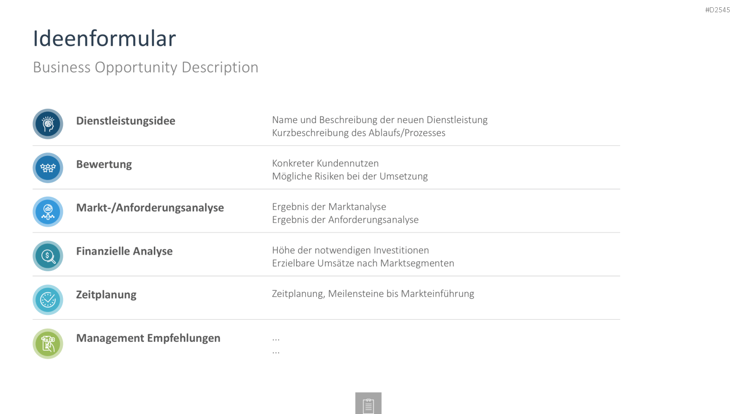 Innovationsmanagement-Toolbox PowerPoint-Vorlage