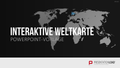 Interaktive Weltkarte PowerPoint-Vorlage